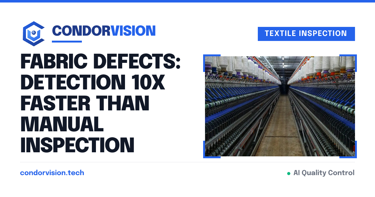 Fabric Defects: Detection 10x Faster Than Manual Inspection | CondorVision